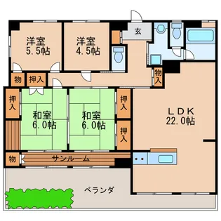 ウインズ徳川【3階】の間取り