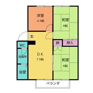 アーバンタカハシ7号棟【2階】の間取り