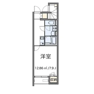 クレイノ西大寺【1階】の間取り