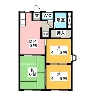 フォーブル乗越【1階】の間取り