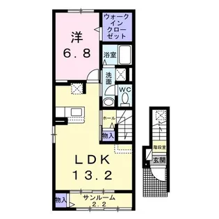ピノール【2階】の間取り