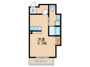 ルピナス銀天町【8階】の間取り