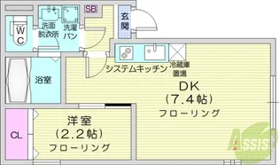 カーサミーア仙台1【2階】の間取り