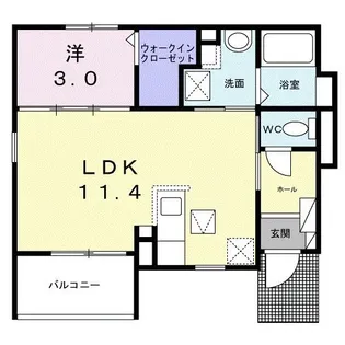 ヒカルサ唐津鬼塚II【1階】の間取り