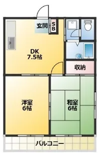 バンブーズ【3階】の間取り