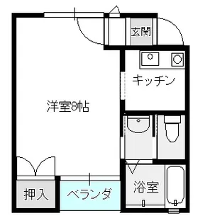 ハイムアンゲルウスII【1階】の間取り