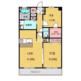 埼玉県熊谷市別府5【マンション】の間取り