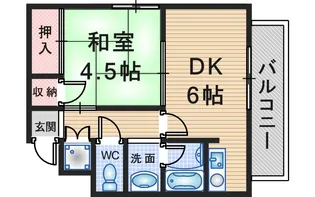 エルヴェ服部【2階】の間取り