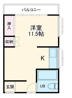 スカイマンション野田【2階】の間取り