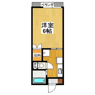 グランデュール上岡【1階】の間取り