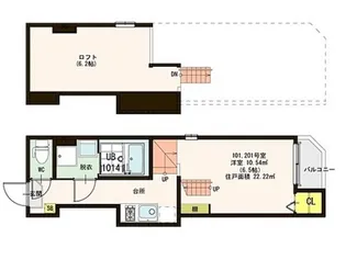 ハーモニーテラス白金【1階】の間取り