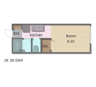 ウェルネス横浜【2階】の間取り