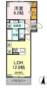 静岡県浜松市中央区龍禅寺町【アパート】の間取り