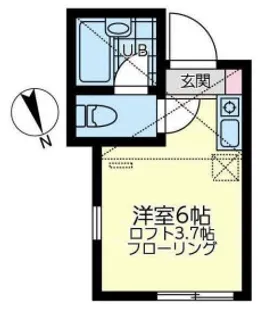 ユナイトルミエール妙蓮寺【2階】の間取り