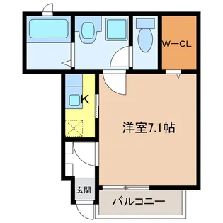 ディア イースト【1階】の間取り