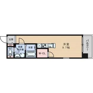 1Kの間取り画像