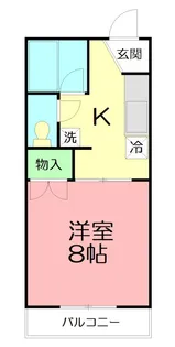 神奈川県秦野市幸町【アパート】の間取り