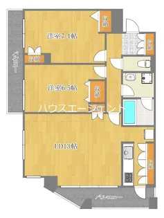 エトワール宇喜田【1階】の間取り