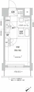 リルシアヨコハマタンマチ【4階】の間取り