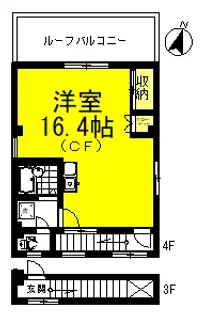 今関ビル【4階】の間取り