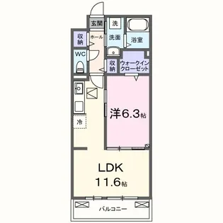 茨城県水戸市赤塚1【アパート】の間取り