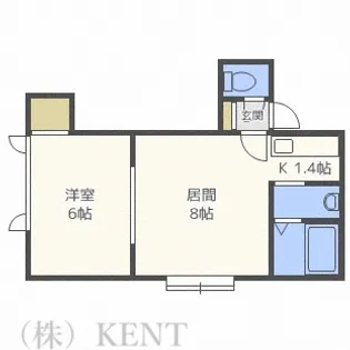 リブレ発寒ウエストウィング【3階】の間取り