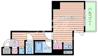 エスティライフ梅田新道【3階】の間取り