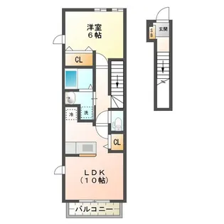 ミラベル【2階】の間取り