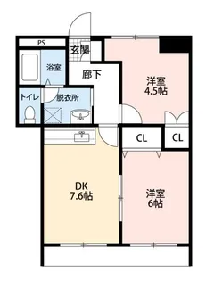 Well Misato【2階】の間取り