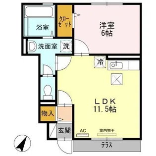 パルル【1階】の間取り