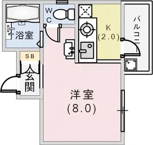 ダフネ二番館【2階】の間取り