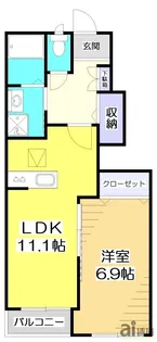 埼玉県和光市白子2【アパート】の間取り