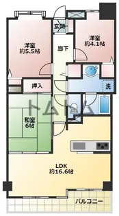 フェリス鷺沼【7階】の間取り