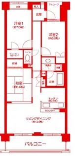 リーデンススクエア横浜鶴見【5階】の間取り