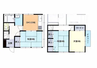 東京都東大和市高木3【一戸建】の間取り