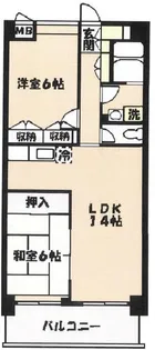 サイレンス扶桑【7階】の間取り