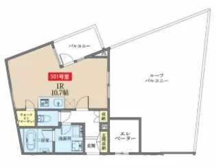 アズ大井町レジデンス【5階】の間取り