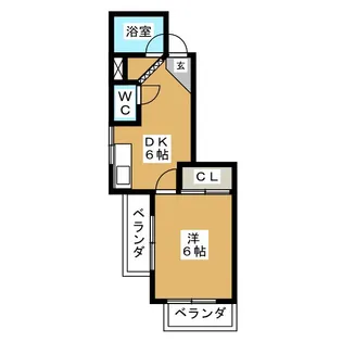 サンシティ南明【3階】の間取り