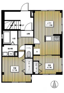 東京都新宿区榎町【マンション】の間取り