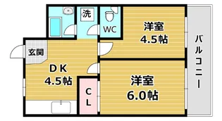 毛利マンション【2階】の間取り