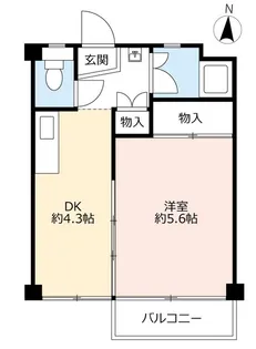 UR香里【3階】の間取り