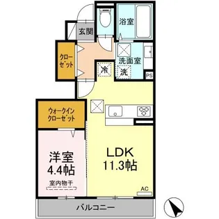 フォアモスト【1階】の間取り