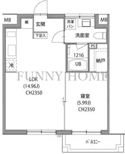 CULUM浜田山【2階】の間取り