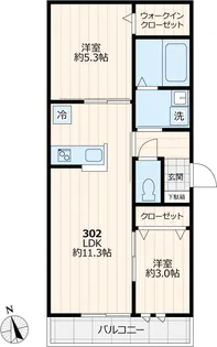 仮称ユアメゾン墨田【3階】の間取り