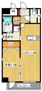 ロザリアン田迎【4階】の間取り