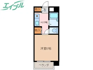 サザレビル【2階】の間取り