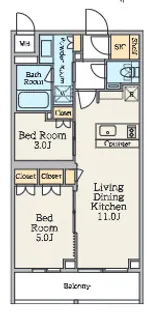 クレストコート池上六丁目【4階】の間取り