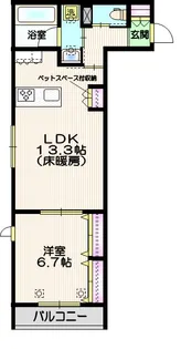 東京都北区志茂4【マンション】の間取り