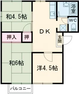 南ハイツ【1階】の間取り