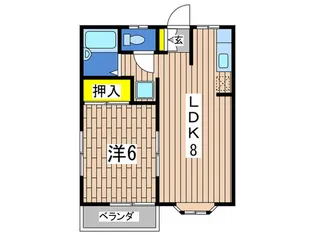 ダイアヒルズ【1階】の間取り